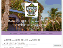 Tablet Screenshot of mangosbelize.com
